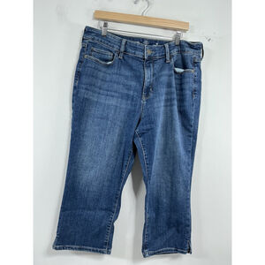 Womans Excellent Condition St John’s Bay Capri Blue Jeans 16 0112/J-3